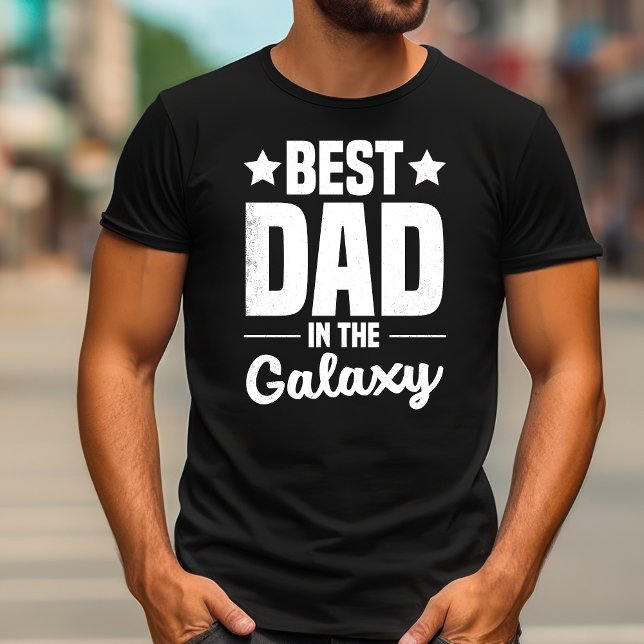 Camiseta Melhor Pai da Galáxia | Pai engraçado (Vintage Best Dad in the Galaxy Shirt | Funny Dad shirt)
