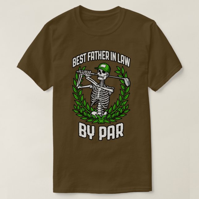 Camiseta Melhor Pai Da Lei Por Par Golf Funny Golfing Skele (Frente do Design)