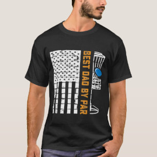 Camiseta Melhor Pai Da Par American Flag Frisbee Disk Golf