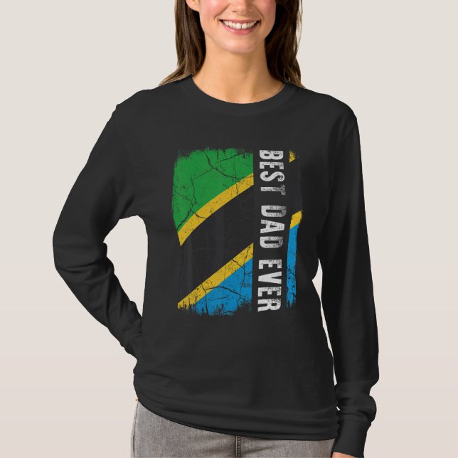Camiseta Melhor Pai da Tanzânia por todo Pai da Tanzânia (Frente)