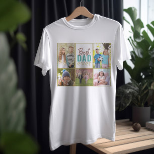 Camiseta Melhor Pai De 5 Fotos De Colagem