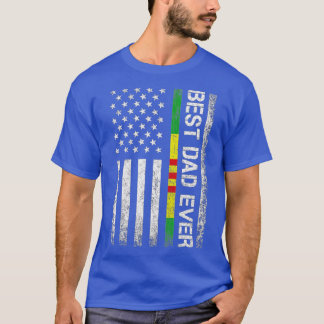 Camiseta Melhor Pai De Alguma Veterana Vietnã Bandeira Dos 