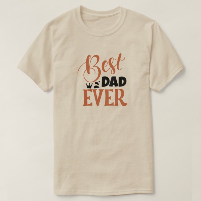 Camiseta Melhor Pai de aniversário ou Dia de os pais (Frente do Design)