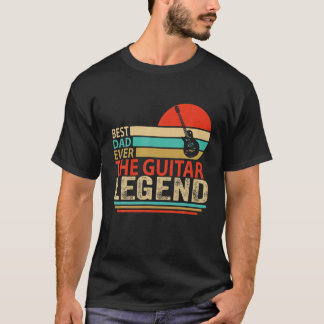 Camiseta Melhor Pai De Anjo Lenda Da Guitarrista Guitarrist