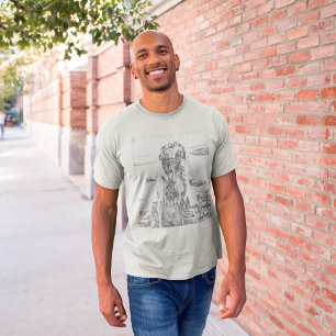 Camiseta Melhor Pai de Arte para Retriever de ouros