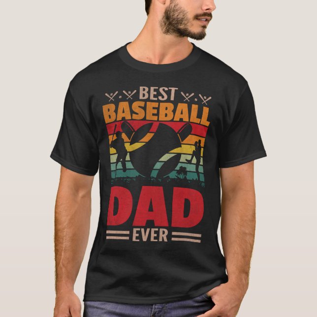 Camiseta Melhor Pai De Baseball Nunca (Frente)