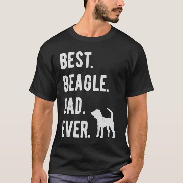 Camiseta Melhor Pai de Beagle do Cachorro (Frente)