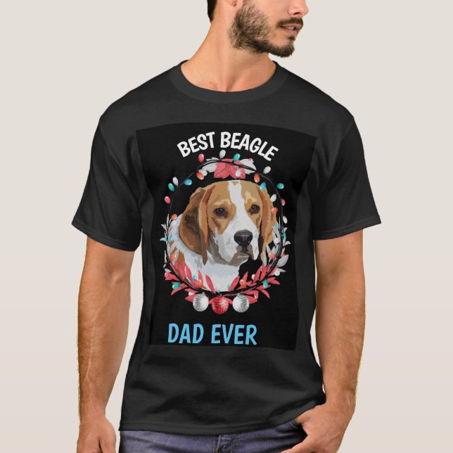 Camiseta Melhor Pai de Beagle Nunca (Frente)