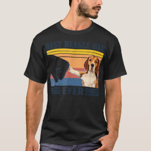 Camiseta Melhor Pai de Beagle Nunca Vintage Dia do Pai Nata