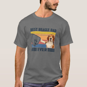 Camiseta Melhor Pai de Beagle Nunca Vintage Dia do Pai Nata