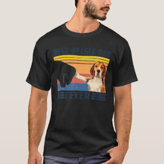 Camiseta Melhor Pai de Beagle Nunca Vintage Dia do Pai Nata
