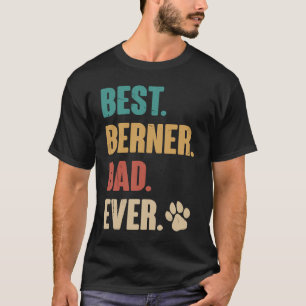 Camiseta Melhor Pai De Berner Cão De Montanha Ever Bernese