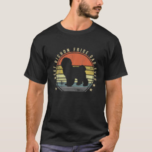Camiseta Melhor Pai de Bichon Frise de Todos os Tempos Pres
