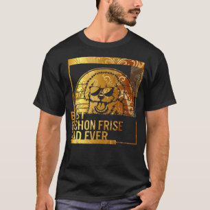 Camiseta Melhor Pai de Bichon Frise pai para cães