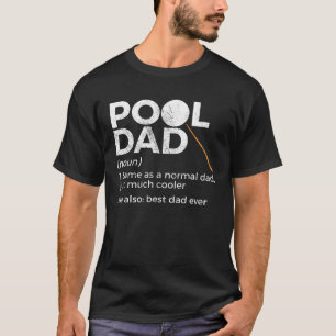Camiseta Melhor Pai De Bilhares De Definição De Pai