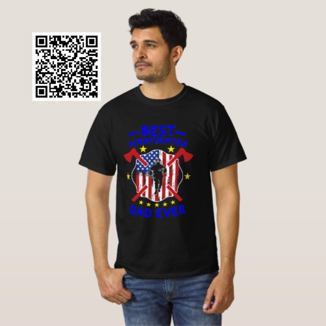 Camiseta Melhor Pai de Bombeiros (Criador carregado)