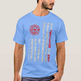 Camiseta Melhor Pai De Bombeiros De Movimento Do Sinalizado