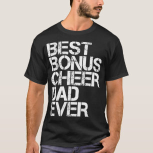 Camiseta Melhor Pai De Bônus Cheerhead Stepdad Vin