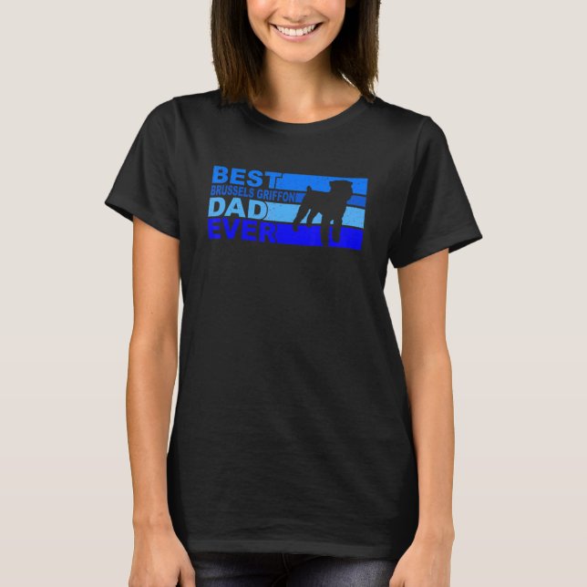Camiseta Melhor Pai de Bruxelas Griffon (Frente)