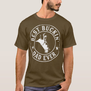 Camiseta Melhor Pai de Buckboy Rodeo Piloto de Touro de Cow