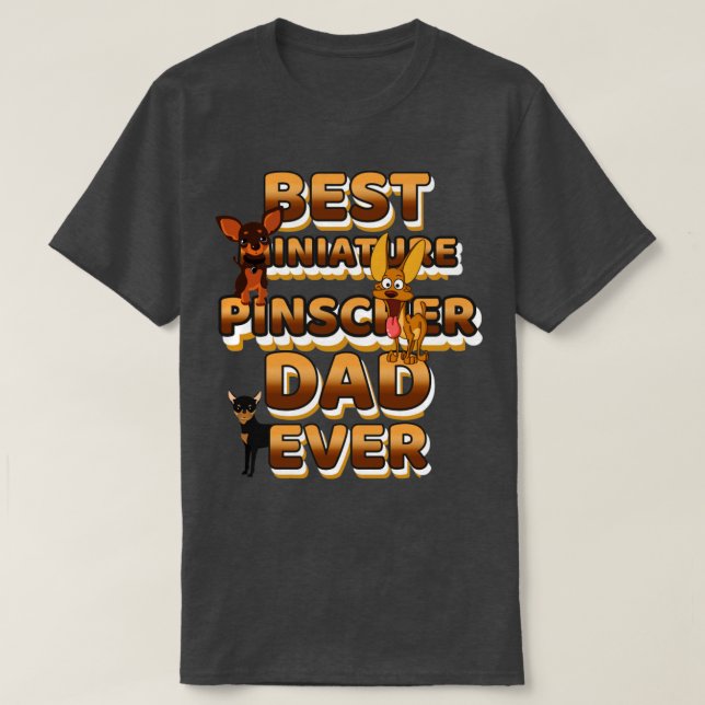 Camiseta Melhor Pai De Cachorro Alguma Miniatura (Frente do Design)