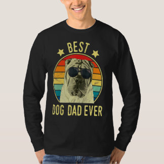 Camiseta Melhor Pai de Cachorro Alguma vez Chinês Shar Pei 