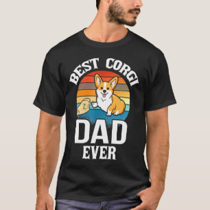 Camiseta Melhor Pai De Cachorro Alguma Vez Com O Corgi Retr