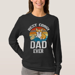 Camiseta Melhor Pai De Cachorro Alguma Vez Com O Corgi Retr