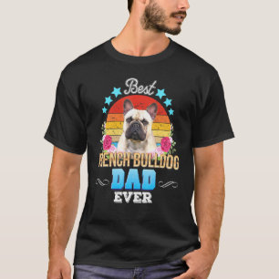 Camiseta Melhor Pai De Cachorro Alguma Vez Francês Folheto