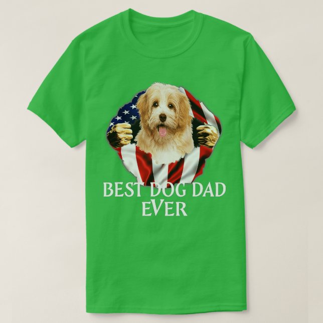 Camiseta Melhor Pai De Cachorro Alguma Vez Que CAVACHON Dog (Frente do Design)