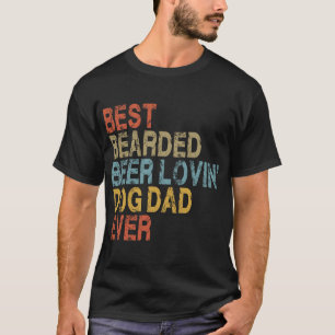 Camiseta Melhor Pai de Cachorro Amante de Cerveja com Barba
