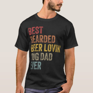 Camiseta Melhor Pai de Cachorro Barbudo Amante de Cerveja R