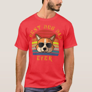 Camiseta Melhor Pai De Cachorro De Cardigan Welsh Corgi De