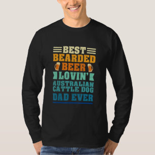 Camiseta Melhor Pai de Cachorro de Gado Australiano Amante