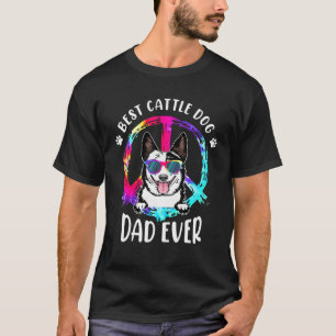 Camiseta Melhor Pai de Cachorro de Gado Australiano de Todo