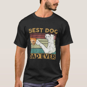 Camiseta Melhor pai de cachorro de sempre Dogo Argentino