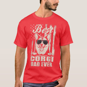 Camiseta Melhor Pai De Cachorro De Sinalizador Do Pai Corgi