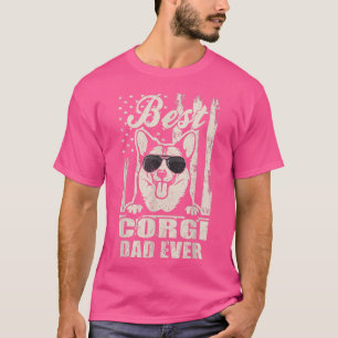 Camiseta Melhor Pai De Cachorro De Sinalizador Do Pai Corgi