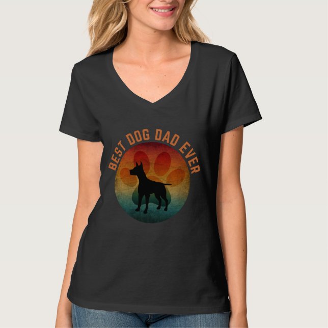 Camiseta melhor pai de cachorro de todos (Frente)