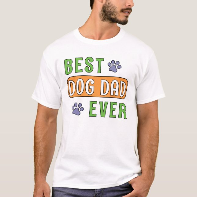 Camiseta Melhor Pai de Cachorro de Todos os Tempos (Frente)