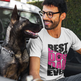 Camiseta Melhor Pai de Cachorro de Todos os Tempos