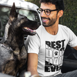 Camiseta Melhor Pai de Cachorro de Todos os Tempos