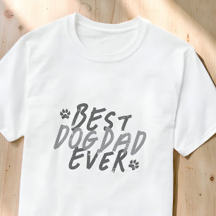 Camiseta Melhor Pai de Cachorro de Todos os Tempos Moderno