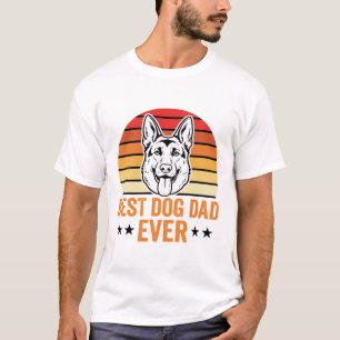 Camiseta Melhor Pai de Cachorro de Todos os Tempos Pastor A