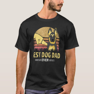 Camiseta Melhor Pai de Cachorro de Todos os Tempos Pastor A