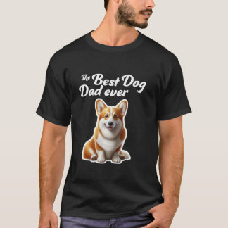 Camiseta Melhor Pai de Cachorro de Todos os Tempos - Pembro
