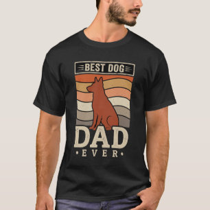 Camiseta Melhor Pai de Cachorro de Todos os Tempos Silhueta