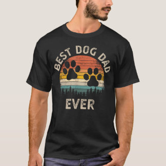 Camiseta Melhor Pai de Cachorro de Todos os Tempos Vintage