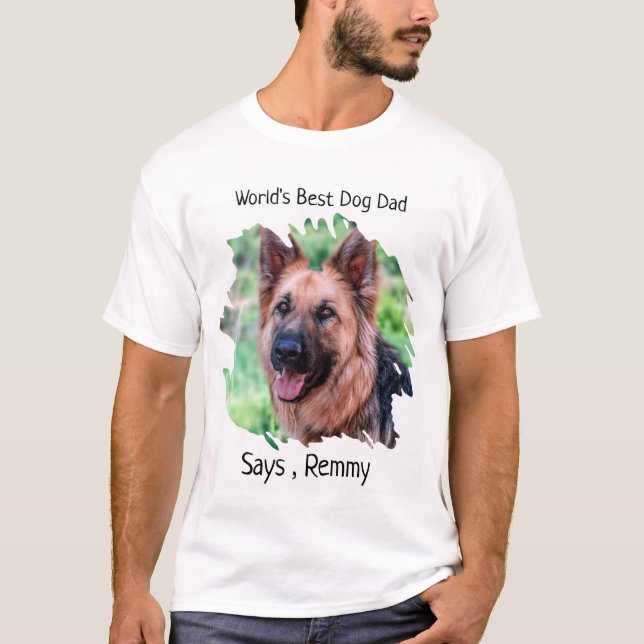 Camiseta Melhor Pai de Cachorro do Mundo (Frente)