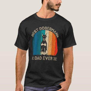 Camiseta Melhor Pai de Cachorro Dobermann de Todos os Tempo
